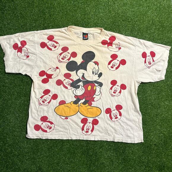 Mickey Mouse All-Over Print T-Shirt - Picture 1 of 8